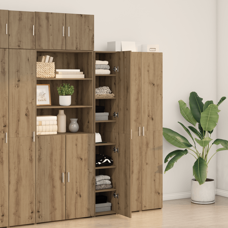 Casa si Gradina - Mobilier - Comode si corpuri - Corpuri bucatarie - Highboard Stejar artizanal 30x42.5x185 cm Lemn prelucrat - Infinity.ro