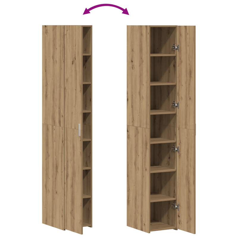 Casa si Gradina - Mobilier - Comode si corpuri - Corpuri bucatarie - Highboard Stejar artizanal 30x42.5x185 cm Lemn prelucrat - Infinity.ro
