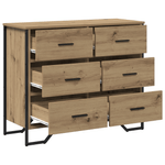 Casa si Gradina - Mobilier - Comode si corpuri - Comode - Comoda din Stejar Artizanal 91x35.5x74.5 cm Lemn Inginerizat - Infinity.ro