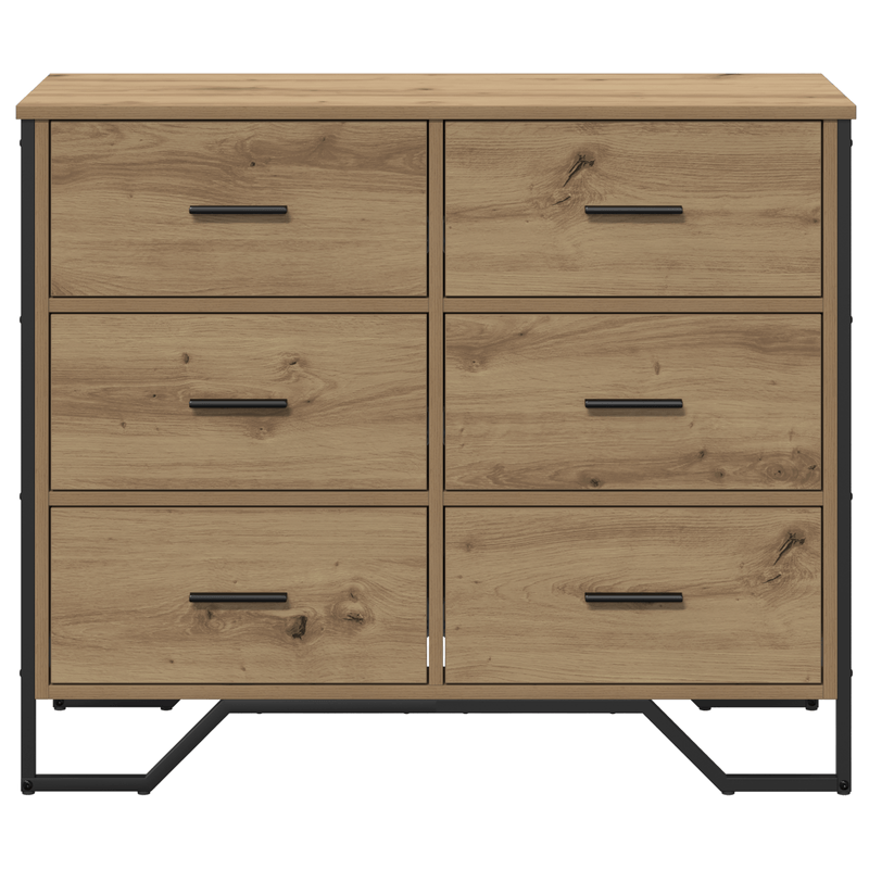 Casa si Gradina - Mobilier - Comode si corpuri - Comode - Comoda din Stejar Artizanal 91x35.5x74.5 cm Lemn Inginerizat - Infinity.ro