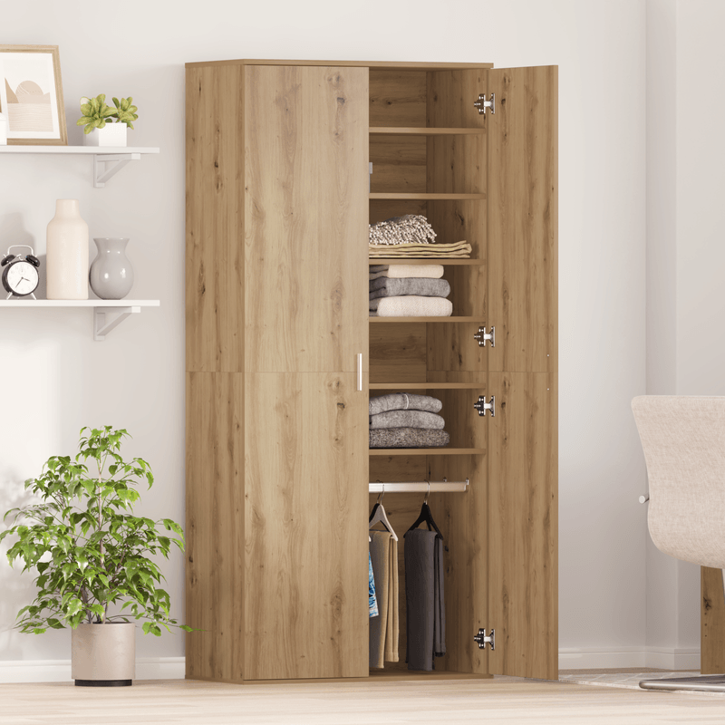Casa si Gradina - Mobilier - Organizare si depozitare - Organizator incaltaminte - Dulap de stejar artizanal 80x39x178 cm Lemn prelucrat - Infinity.ro