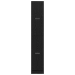 Casa si Gradina - Mobilier - Dulapuri si sifoniere - Dulapuri - Dulap de Apothecary Negru de Stejar 30x41x174.5 cm din Lemn Stratificat - Infinity.ro