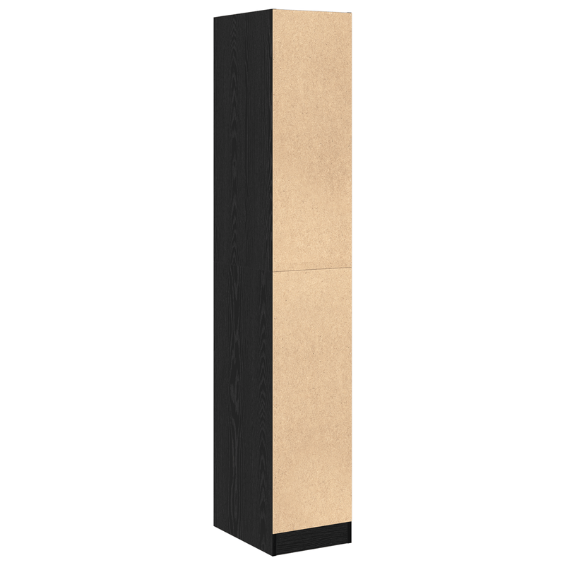 Casa si Gradina - Mobilier - Dulapuri si sifoniere - Dulapuri - Dulap de Apothecary Negru de Stejar 30x41x174.5 cm din Lemn Stratificat - Infinity.ro