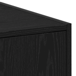 Casa si Gradina - Mobilier - Dulapuri si sifoniere - Dulapuri - Dulap de Apothecary Negru de Stejar 30x41x174.5 cm din Lemn Stratificat - Infinity.ro