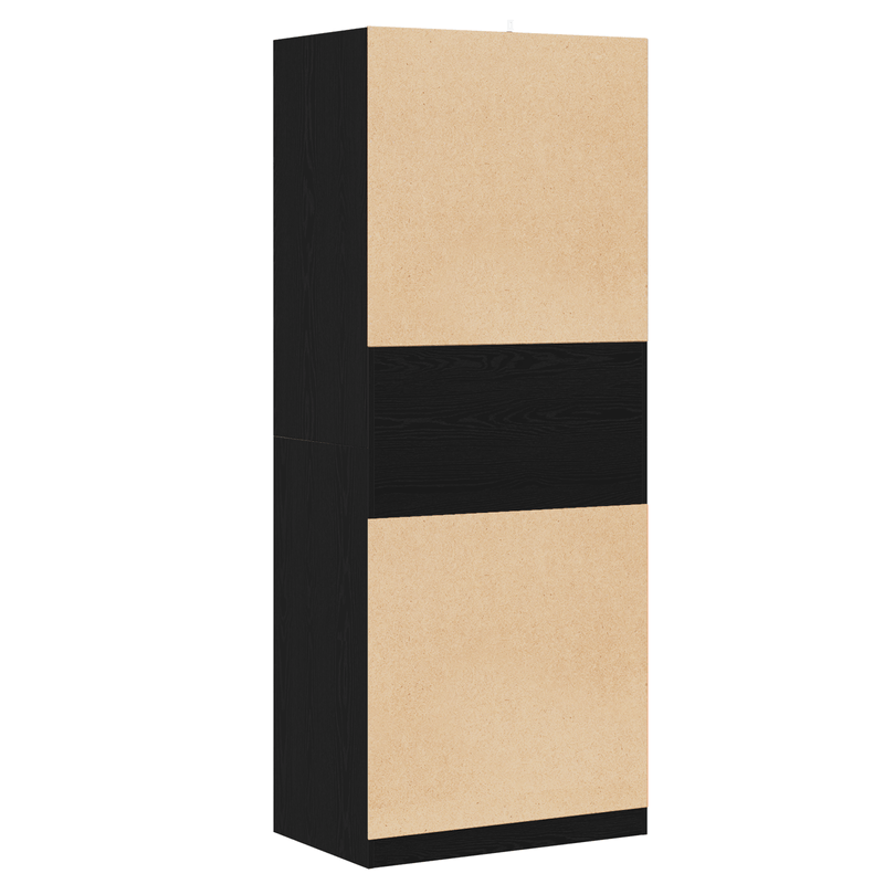 Casa si Gradina - Mobilier - Dulapuri si sifoniere - Dulapuri - Dulap Stejar Negru Set de 2 Stejar negru Lemn prelucrat - Infinity.ro