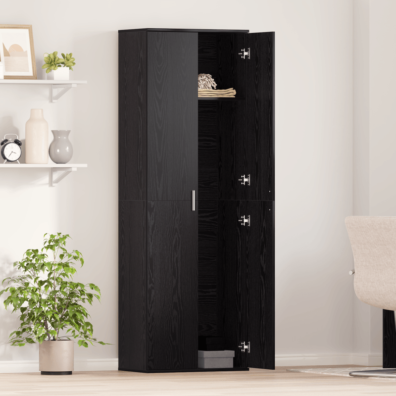 Casa si Gradina - Mobilier - Dulapuri si sifoniere - Dulapuri - Dulap inalt Stejar Negru 60x35x180 cm Lemn prelucrat - Infinity.ro