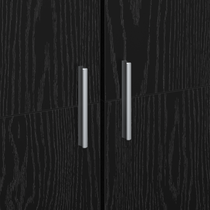 Casa si Gradina - Mobilier - Dulapuri si sifoniere - Dulapuri - Dulap inalt Stejar Negru 60x35x180 cm Lemn prelucrat - Infinity.ro