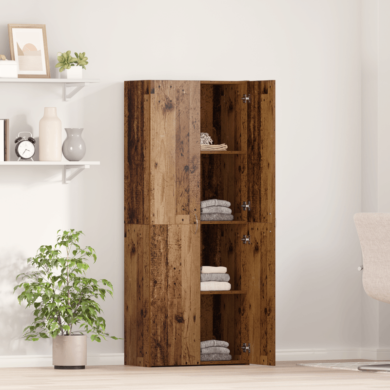 Casa si Gradina - Mobilier - Dulapuri si sifoniere - Dulapuri - Birou de Fiset Set de 2 Lemn Vechi Lemn Masiv Recuperat - Infinity.ro