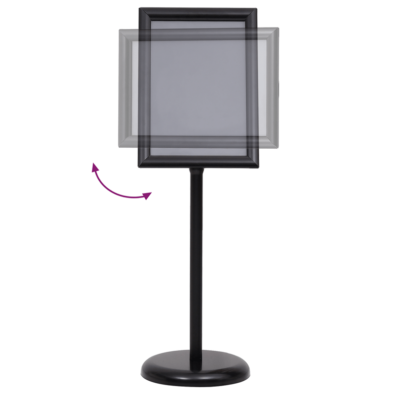 Carti si Birotica - Papetarie - Afise si stickere - Suporturi pentru postere A3 2 bucati din aliaj de aluminiu negru - Infinity.ro
