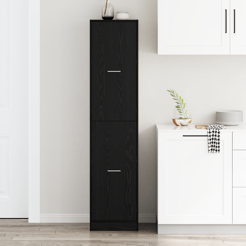 Casa si Gradina - Mobilier - Dulapuri si sifoniere - Dulapuri - Dulap apothecary Stejar Negru 40x41x174.5 cm Lemn stratificat - Infinity.ro