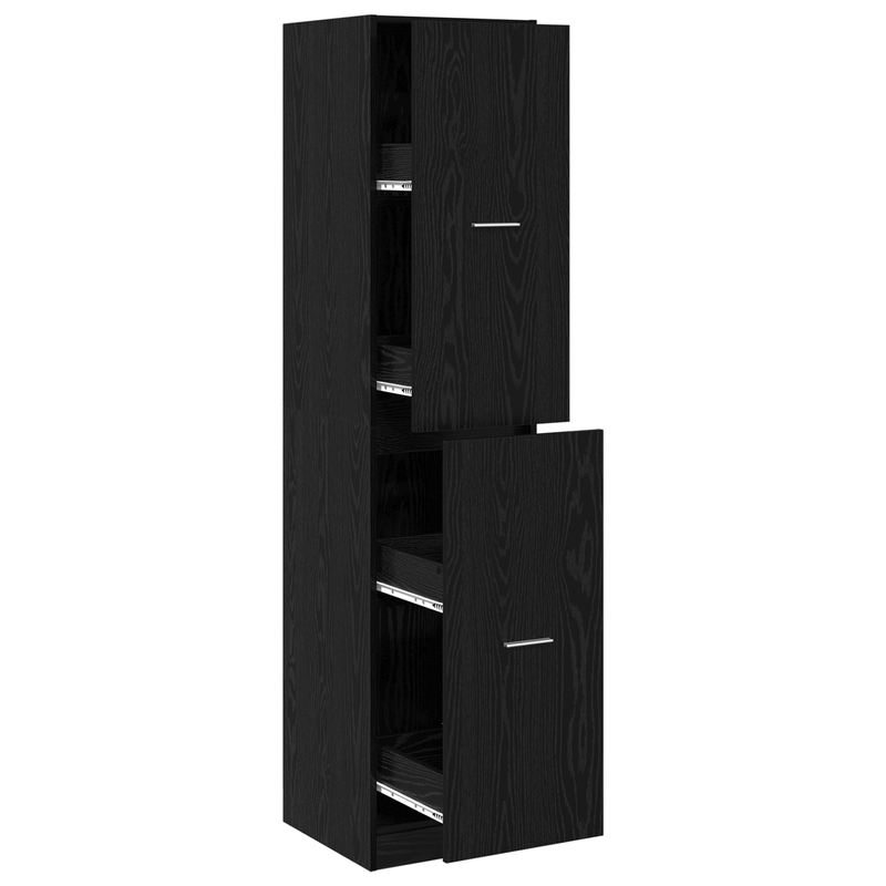 Casa si Gradina - Mobilier - Dulapuri si sifoniere - Dulapuri - Dulap apothecary Stejar Negru 40x41x174.5 cm Lemn stratificat - Infinity.ro