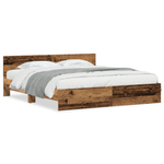 Casa si Gradina - Mobilier - Paturi si accesorii - Paturi - Cadru de pat cu tablie din lemn vechi 180x200 cm Lemn prelucrat - Infinity.ro