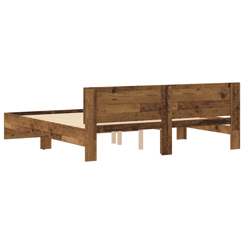 Casa si Gradina - Mobilier - Paturi si accesorii - Paturi - Cadru de pat cu tablie din lemn vechi 180x200 cm Lemn prelucrat - Infinity.ro