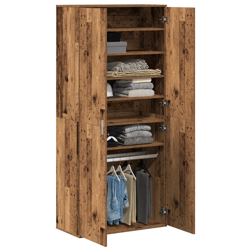 Casa si Gradina - Mobilier - Organizare si depozitare - Organizator incaltaminte - Buffet Lemn Uzat 80x39x178 cm Lemn Inginerie - Infinity.ro