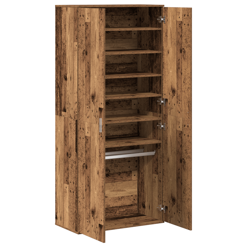 Casa si Gradina - Mobilier - Organizare si depozitare - Organizator incaltaminte - Buffet Lemn Uzat 80x39x178 cm Lemn Inginerie - Infinity.ro