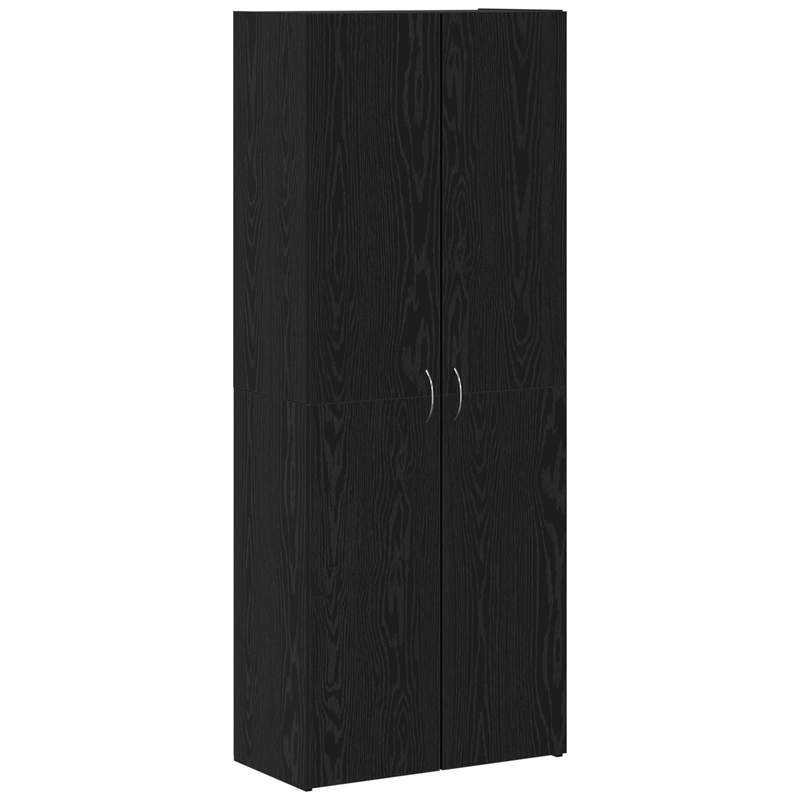 Casa si Gradina - Constructii - Depozitare, transport si protectie - Rafturi, fisete si vestiare - Fiset Set de 2 Stejar negru Lemn prelucrat 60 x 32 x 153 cm - Infinity.ro