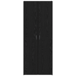 Casa si Gradina - Constructii - Depozitare, transport si protectie - Rafturi, fisete si vestiare - Fiset Set de 2 Stejar negru Lemn prelucrat 60 x 32 x 153 cm - Infinity.ro