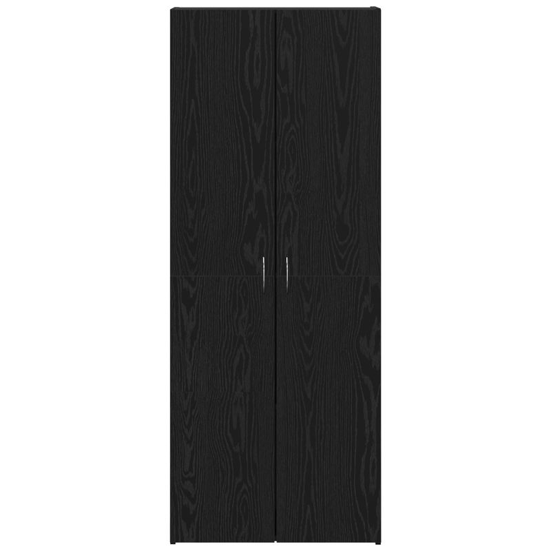 Casa si Gradina - Constructii - Depozitare, transport si protectie - Rafturi, fisete si vestiare - Fiset Set de 2 Stejar negru Lemn prelucrat 60 x 32 x 153 cm - Infinity.ro