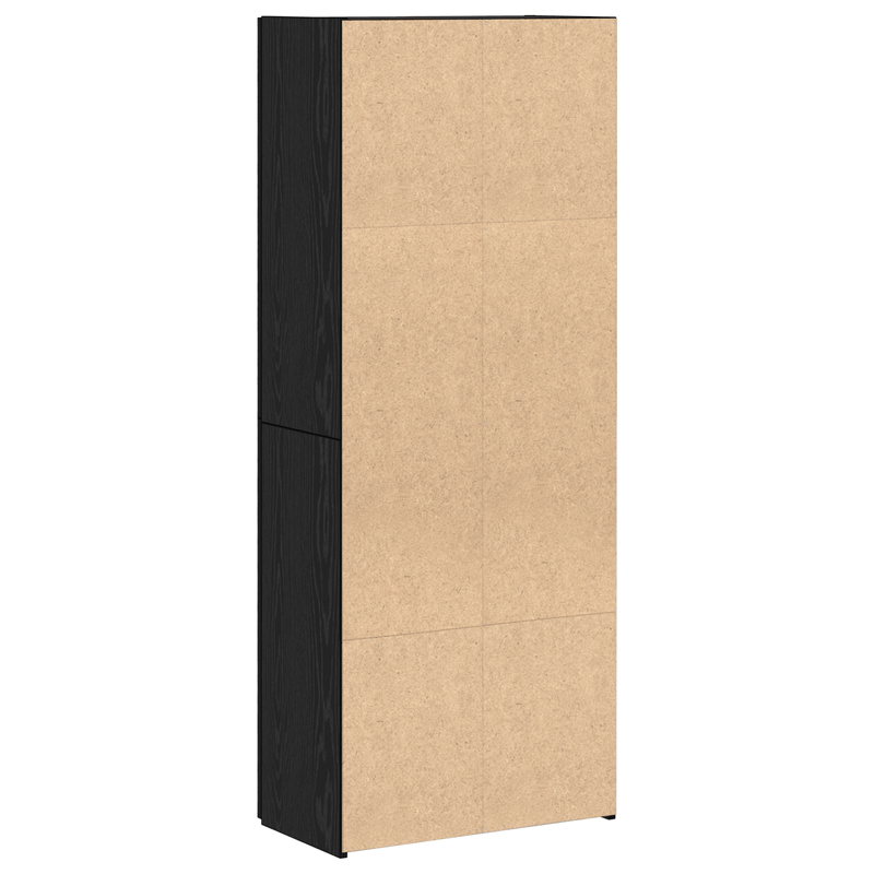 Casa si Gradina - Constructii - Depozitare, transport si protectie - Rafturi, fisete si vestiare - Fiset Set de 2 Stejar negru Lemn prelucrat 60 x 32 x 153 cm - Infinity.ro