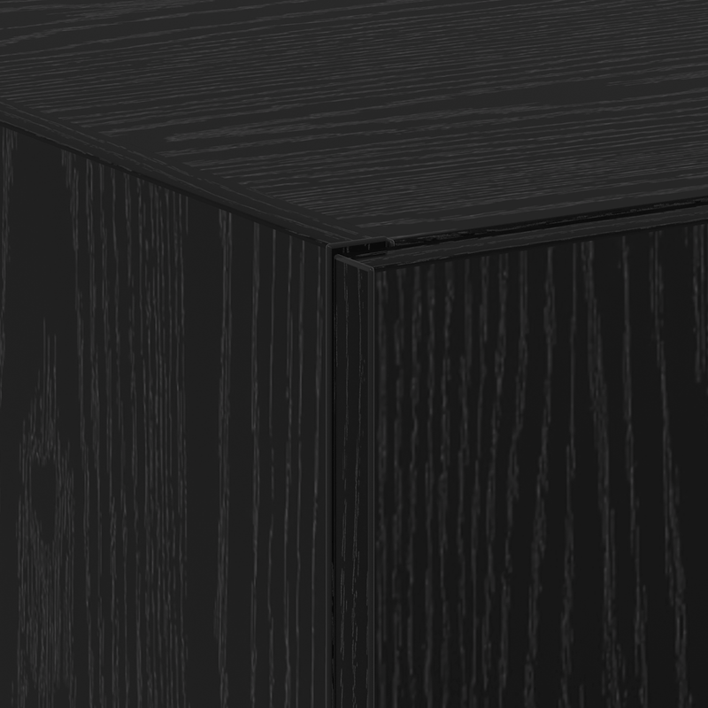 Casa si Gradina - Constructii - Depozitare, transport si protectie - Rafturi, fisete si vestiare - Fiset Set de 2 Stejar negru Lemn prelucrat 60 x 32 x 153 cm - Infinity.ro