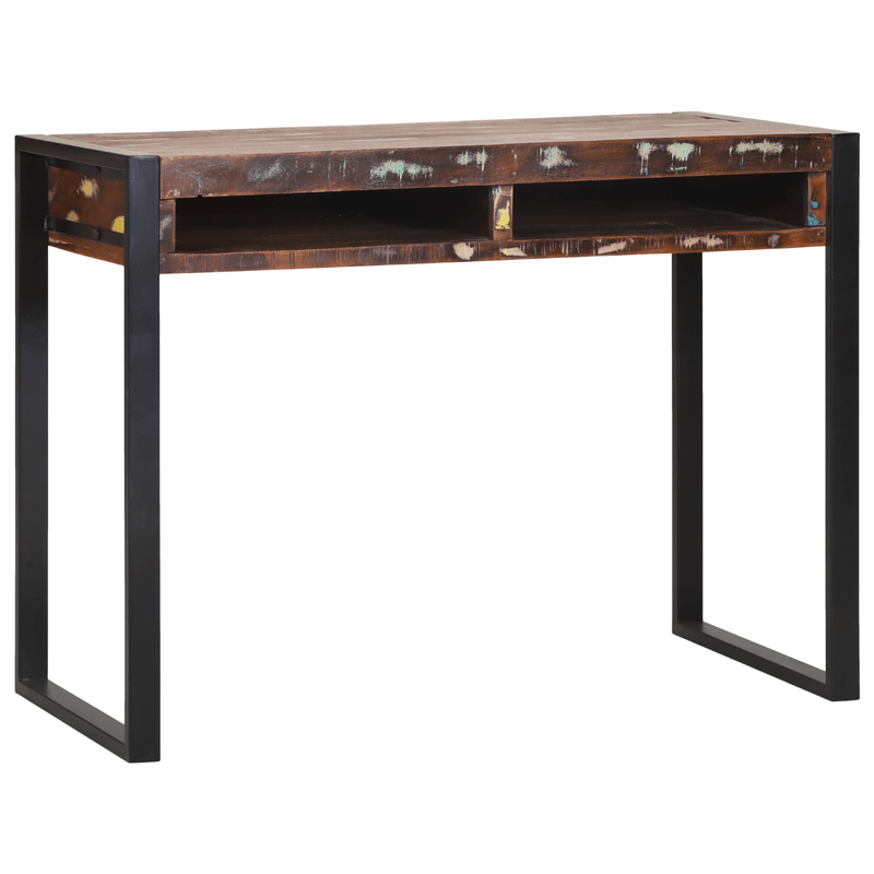 Casa si Gradina - Mobilier - Comode si corpuri - Masute de toaleta - Masa de toaleta cu oglinda multicolor 100x50x75 cm din lemn recuperat - Infinity.ro
