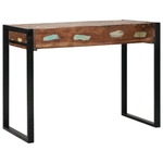 Casa si Gradina - Mobilier - Comode si corpuri - Masute de toaleta - Masa de toaleta cu oglinda multicolor 100x50x75 cm din lemn recuperat - Infinity.ro