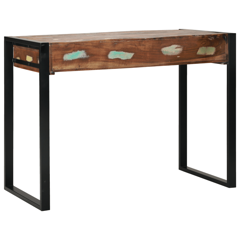 Casa si Gradina - Mobilier - Comode si corpuri - Masute de toaleta - Masa de toaleta cu oglinda multicolor 100x50x75 cm din lemn recuperat - Infinity.ro
