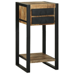 Casa si Gradina - Mobilier - Comode si corpuri - Noptiere - Masuta laterala 40x40x80 cm Lemn Masiv Rau Mango - Infinity.ro