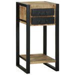 Casa si Gradina - Mobilier - Comode si corpuri - Noptiere - Masuta laterala 40x40x80 cm Lemn Masiv Rau Mango - Infinity.ro