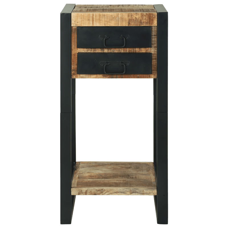 Casa si Gradina - Mobilier - Comode si corpuri - Noptiere - Masuta laterala 40x40x80 cm Lemn Masiv Rau Mango - Infinity.ro