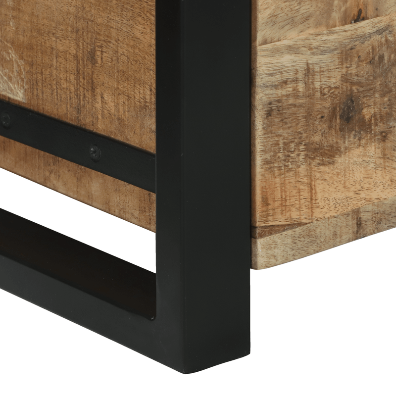 Casa si Gradina - Mobilier - Organizare si depozitare - Cutii depozitare - Lazi de depozitare, 40x30x30 cm, lemn masiv mango & metal - Infinity.ro