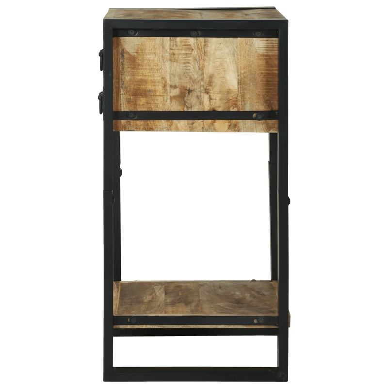 Casa si Gradina - Mobilier - Comode si corpuri - Noptiere - Masuta laterala 40x40x80 cm Lemn Masiv Rau Mango - Infinity.ro