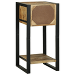 Casa si Gradina - Mobilier - Comode si corpuri - Noptiere - Masuta laterala 40x40x80 cm Lemn Masiv Rau Mango - Infinity.ro