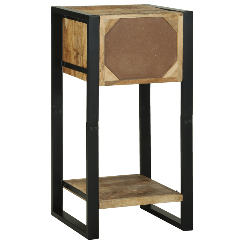 Casa si Gradina - Mobilier - Comode si corpuri - Noptiere - Masuta laterala 40x40x80 cm Lemn Masiv Rau Mango - Infinity.ro
