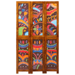 Casa si Gradina - Decoratiuni - Pereti despartitori si paravane - Separator de Camera 3 Panouri Maro Miere 35x1.5x160 cm Lemn Solid Acacia - Infinity.ro