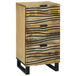Casa si Gradina - Mobilier - Comode si corpuri - Comode - Comoda 40x33.5x75 cm din Lemn Masiv de Mango si Lemn Ingineresc - Infinity.ro