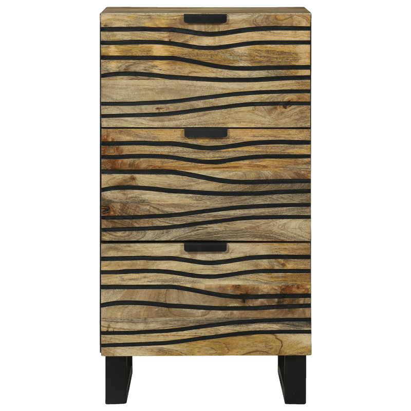 Casa si Gradina - Mobilier - Comode si corpuri - Comode - Comoda 40x33.5x75 cm din Lemn Masiv de Mango si Lemn Ingineresc - Infinity.ro