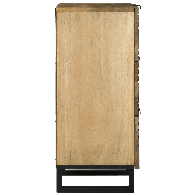 Casa si Gradina - Mobilier - Comode si corpuri - Comode - Comoda 40x33.5x75 cm din Lemn Masiv de Mango si Lemn Ingineresc - Infinity.ro