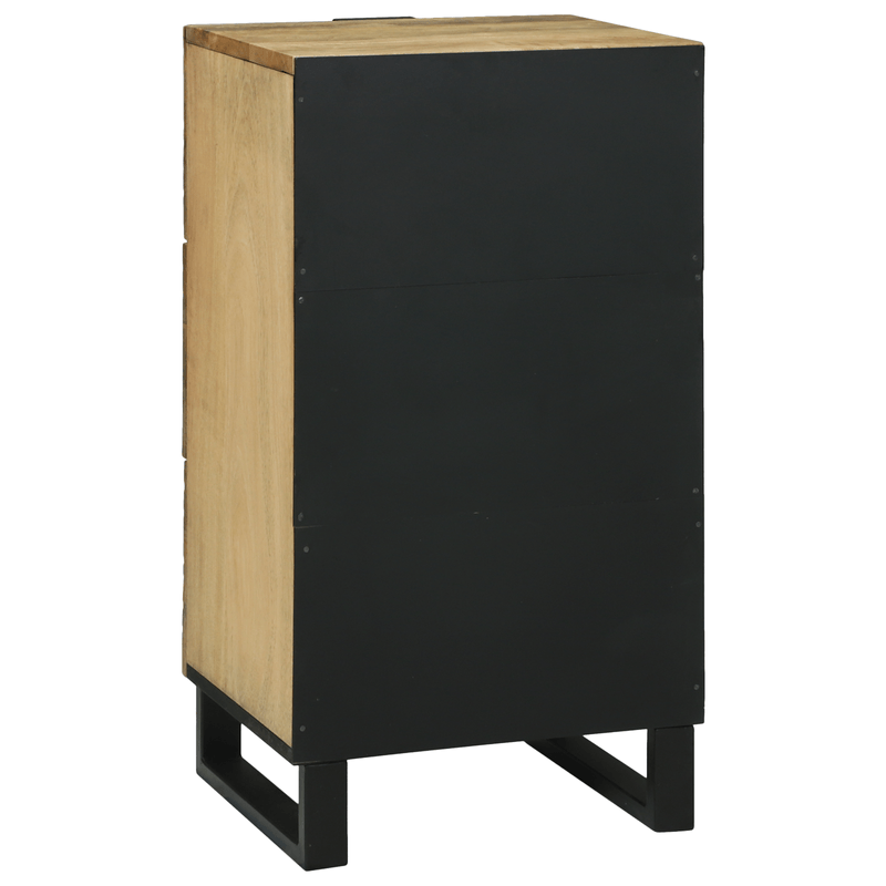Casa si Gradina - Mobilier - Comode si corpuri - Comode - Comoda 40x33.5x75 cm din Lemn Masiv de Mango si Lemn Ingineresc - Infinity.ro
