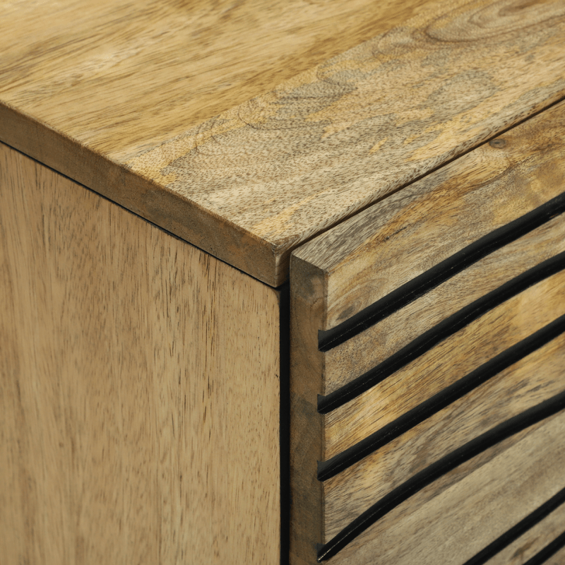 Casa si Gradina - Mobilier - Comode si corpuri - Comode - Comoda 40x33.5x75 cm din Lemn Masiv de Mango si Lemn Ingineresc - Infinity.ro