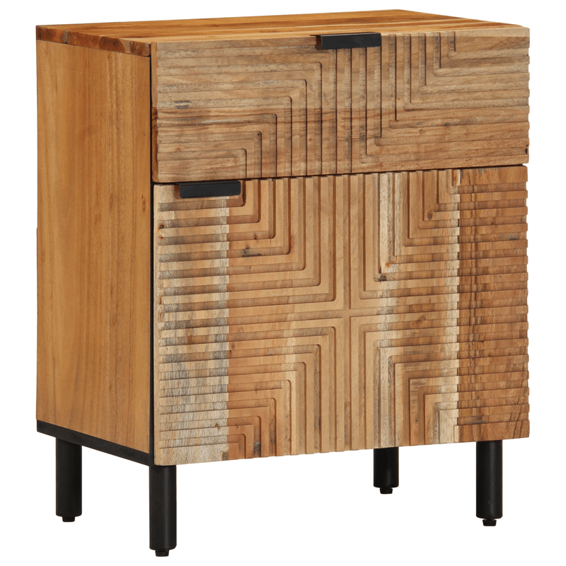 Casa si Gradina - Mobilier - Comode si corpuri - Noptiere - Noptiera, 50x33x60 cm, lemn masiv de acacia - Infinity.ro