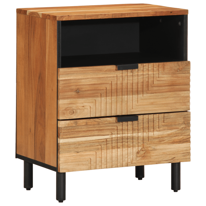 Casa si Gradina - Mobilier - Comode si corpuri - Noptiere - Noptiera, 50x33x62 cm, lemn masiv de acacia - Infinity.ro