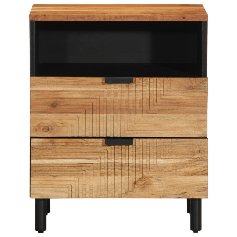 Casa si Gradina - Mobilier - Comode si corpuri - Noptiere - Noptiera, 50x33x62 cm, lemn masiv de acacia - Infinity.ro