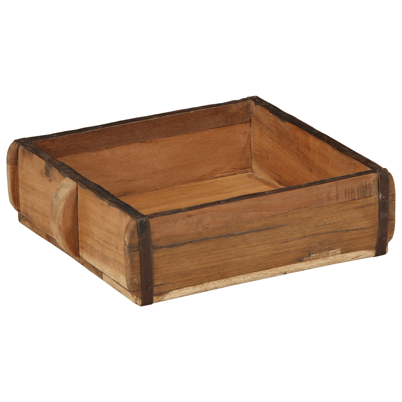 Casa si Gradina - Mobilier - Organizare si depozitare - Cutii depozitare - Set tavi, 2 buc., lemn masiv reciclat - Infinity.ro
