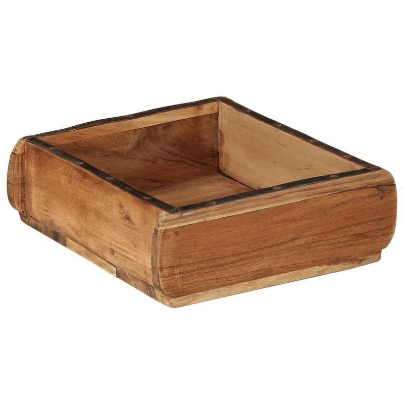 Casa si Gradina - Mobilier - Organizare si depozitare - Cutii depozitare - Set tavi, 2 buc., lemn masiv reciclat - Infinity.ro