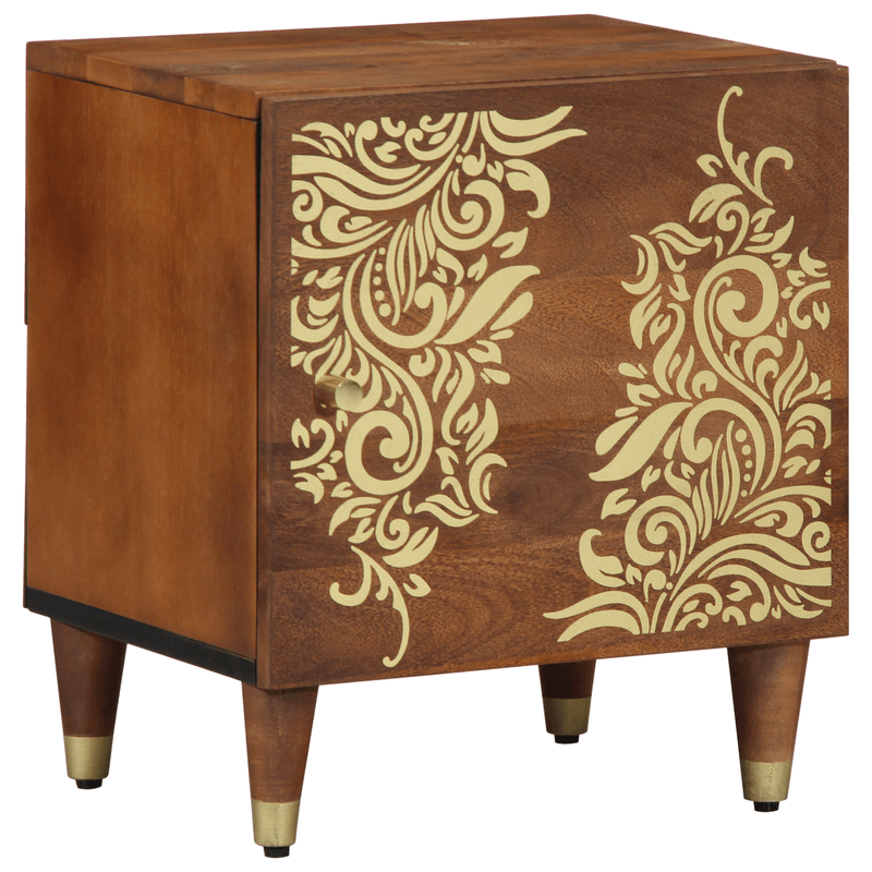 Casa si Gradina - Mobilier - Comode si corpuri - Noptiere - Noptiera 2 buc 40x33x46 cm Lemn solid Mango - Infinity.ro