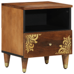 Casa si Gradina - Mobilier - Comode si corpuri - Noptiere - Noptiera 2 pcs 40x33x46 cm Lemn Solid Mango - Infinity.ro