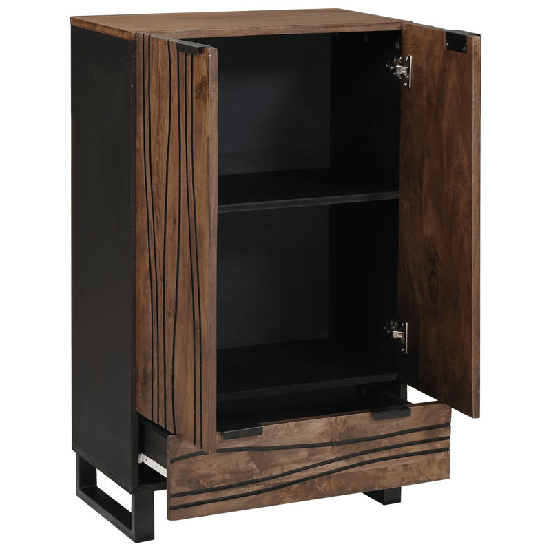 Casa si Gradina - Mobilier - Dulapuri si sifoniere - Dulapuri - Highboard 60x33.5x100 cm din lemn masiv de nuc - Infinity.ro