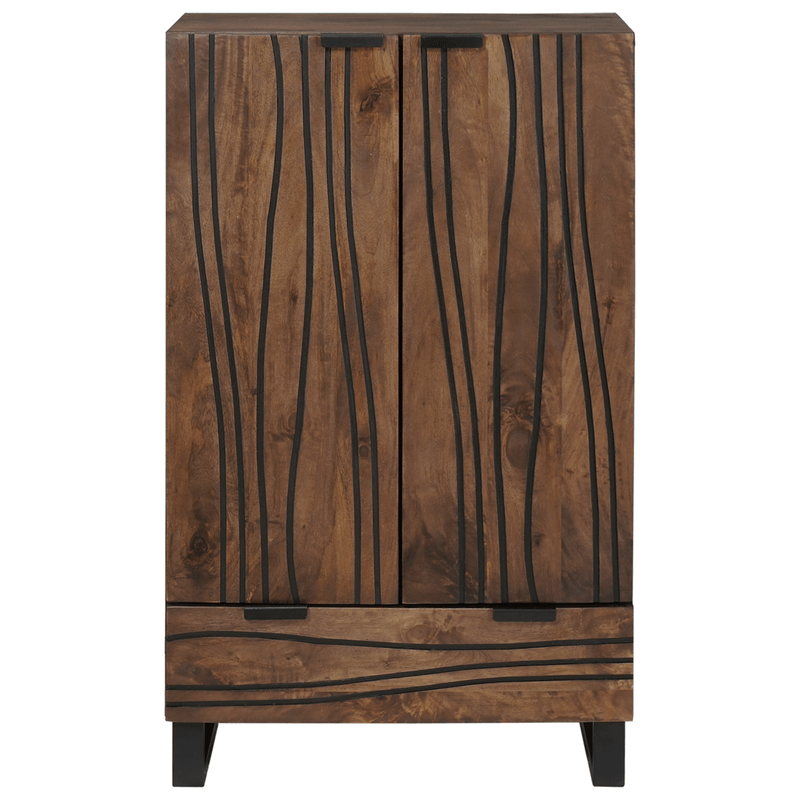 Casa si Gradina - Mobilier - Dulapuri si sifoniere - Dulapuri - Highboard 60x33.5x100 cm din lemn masiv de nuc - Infinity.ro