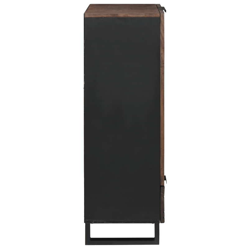 Casa si Gradina - Mobilier - Dulapuri si sifoniere - Dulapuri - Highboard 60x33.5x100 cm din lemn masiv de nuc - Infinity.ro